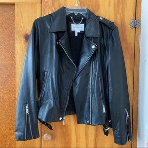 BCBG Leather moto jacket